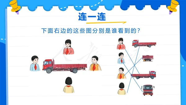人教版数学二年级上册第五单元观察物体一PPT模板