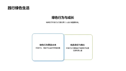 绿色成长：培养孩子的环保习惯