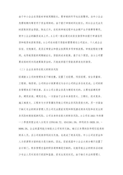 中小企业融资难原因分析.docx