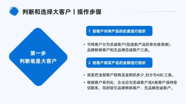 商务简约形状大客户管理PPT课件