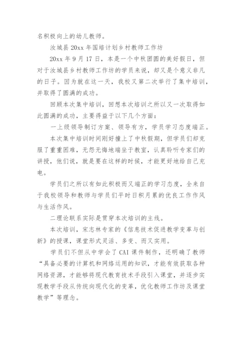 教师国培培训总结.docx