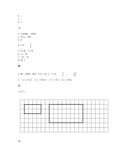 青岛版六年级数学下学期期末测试题【模拟题】.docx