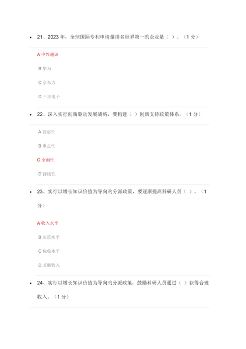 2023年重庆专业技术人员继续教育课后测试题.docx