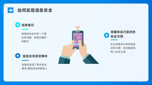蓝色水彩简约网络安全培训PPT课件
