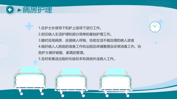 蓝色大气医学医疗行业工作总结PPT