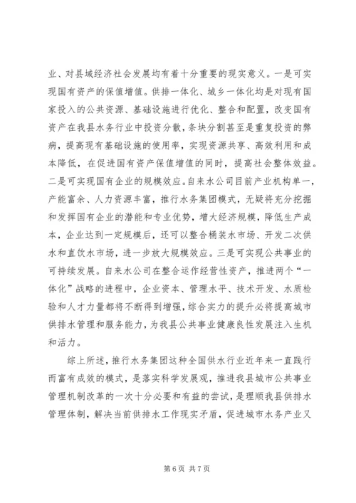 全县水务集团建立工作意见.docx