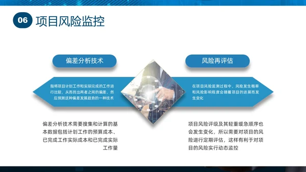 蓝色实拍商务项目风险管理PPT课件pmp项目管理（补充）