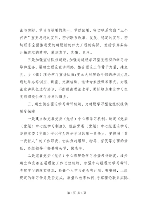 学习型党组织建设体会.docx