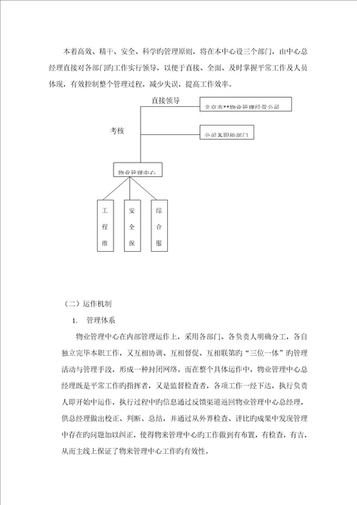 办公楼物业管理专题方案