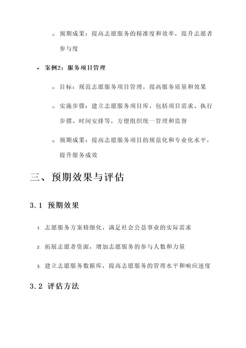 专项志愿服务行动实施方案