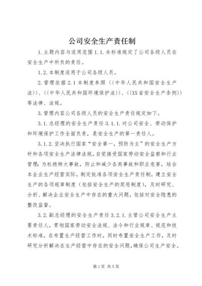 公司安全生产责任制 (3).docx