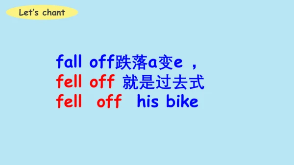 Module 10  Unit 1 Did you fall off your bike 课件(共3