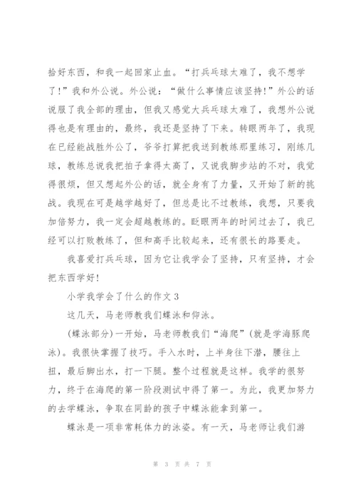 小学我学会了什么的作文5篇.docx