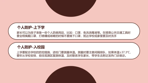 疫情防控返校防疫主题班会PPT