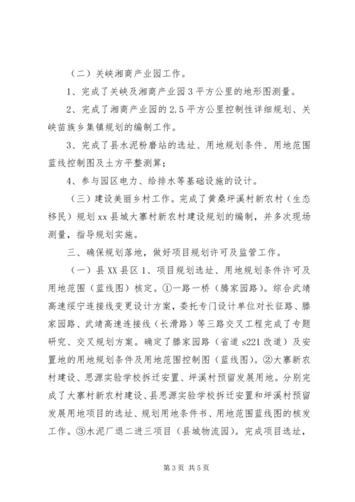 乡镇规划局上半年规划工作总结.docx