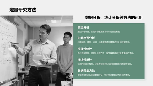 绿色商务风学术研究背景与方法汇报PPT模板
