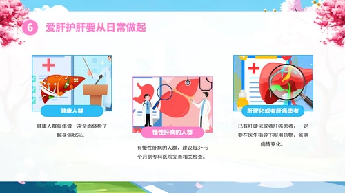 全国爱肝日肝病知识宣传PPT模板