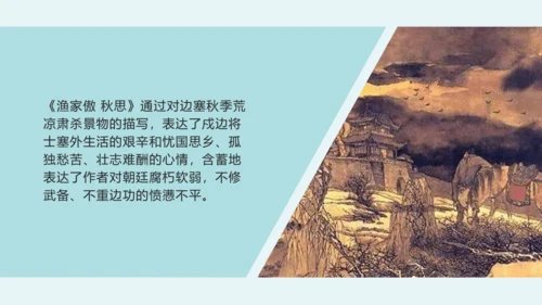 12词四首 渔家傲·秋思 课件