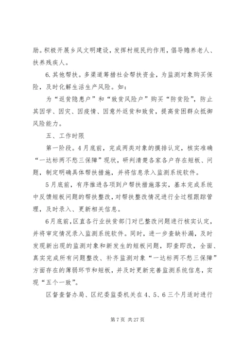 防止返贫致贫监测和帮扶机制实施方案五篇.docx