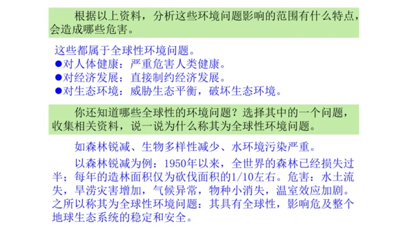 人文地理下册6.3.1愈演愈烈的环境问题 课件