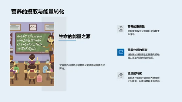 初中生物细胞学报告PPT模板