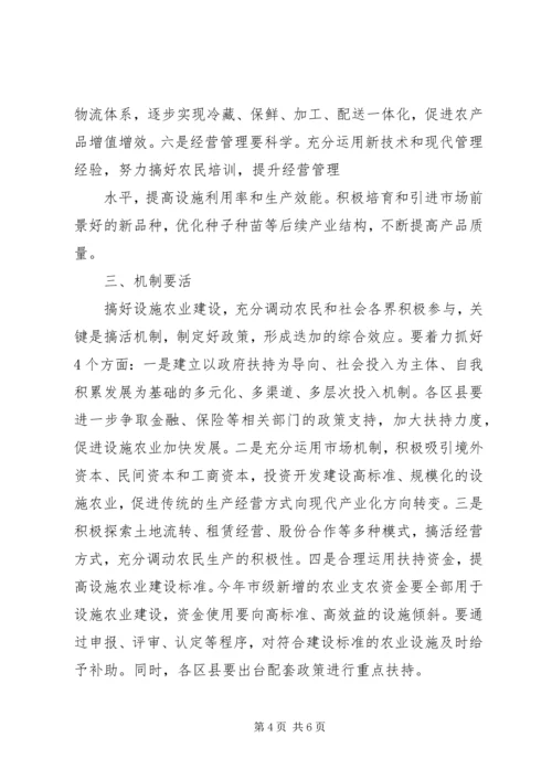 农业建设推动会领导讲话.docx