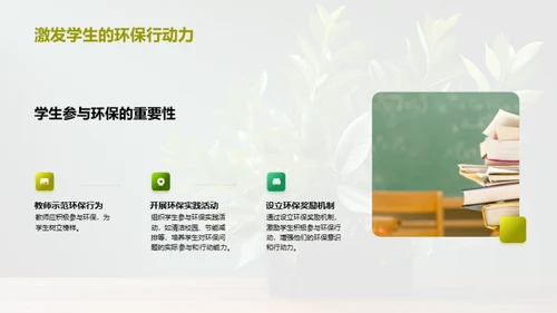 教师引领环保行动