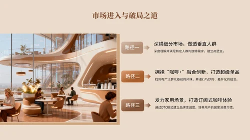 棕色系简约风市场分析报告