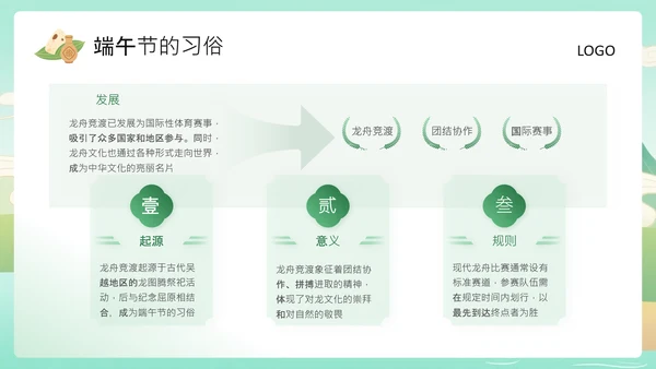 绿色中国风端午节日PPT