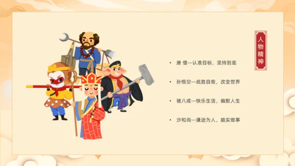 西游记读书分享班会通用PPT模板课件
