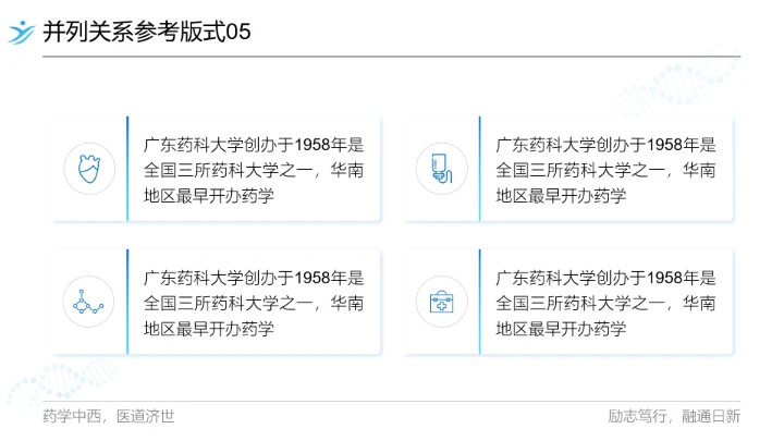 广东药科大学专属课题学术汇报毕业答辩通用PPT模板