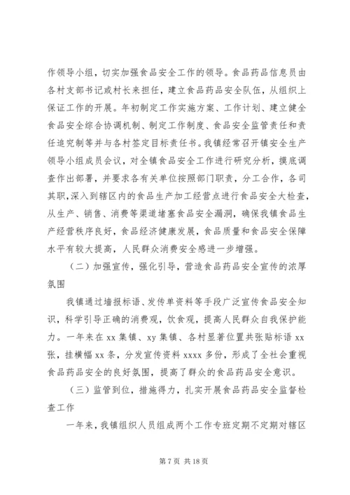 乡镇食药所监管年度工作总结范文.docx