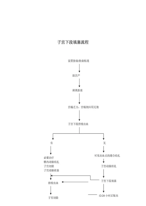 妇产科各种病种标准流程图.docx