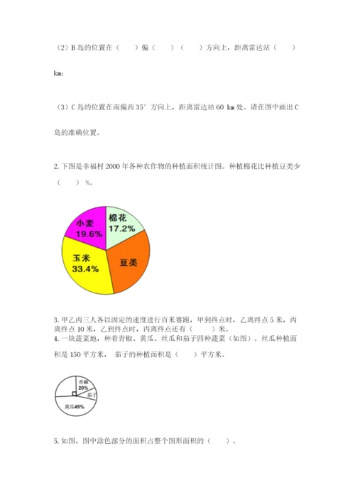 小学六年级上册数学期末测试卷附答案【考试直接用】.docx