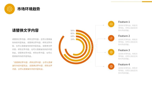 商务风黄桔色形状金融行业理财投资融资商务通用PPT