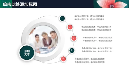 清新文艺花卉工作报告通用PPT模板