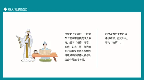 中国传统文化礼仪成人礼PPT模板