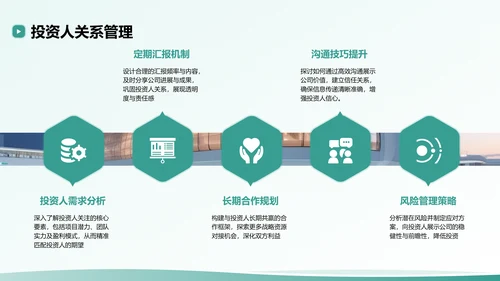 绿色扁平风创业公司的商业模式与市场分析PPT模板
