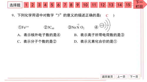 人教版化学九年级上册期中检测卷 习题课件（32张PPT）
