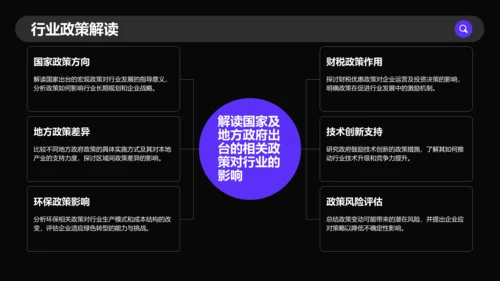 紫色商务风通用行业季度总结PPT模板