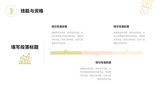 小清新形状线条花草手绘简笔公司新员工转正答辩PPT