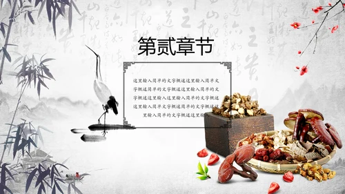 传统中医学中医院中医文化中草药PPT模板
