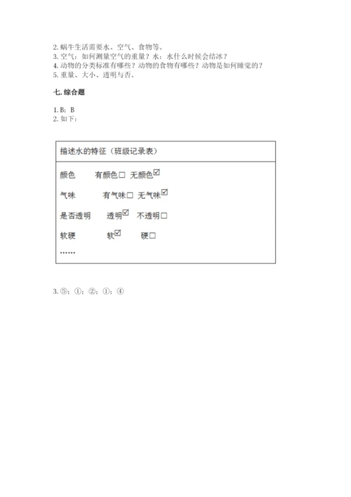 教科版一年级下册科学期末测试卷及参考答案【轻巧夺冠】.docx