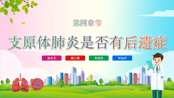 简约清新为健康护航预防支原体肺炎支原体肺炎学习活动PPT模板