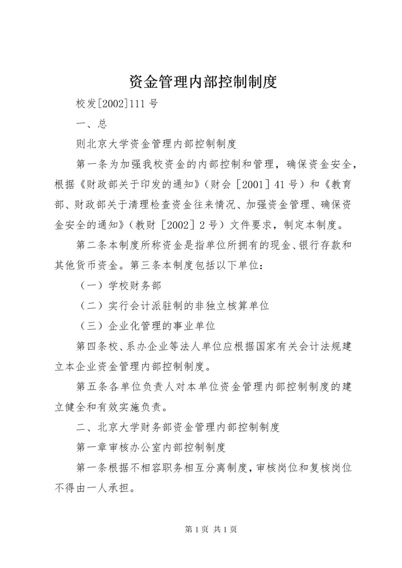 资金管理内部控制制度.docx