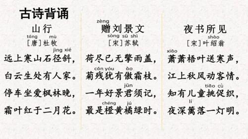 第4课 《古诗三首》  课件