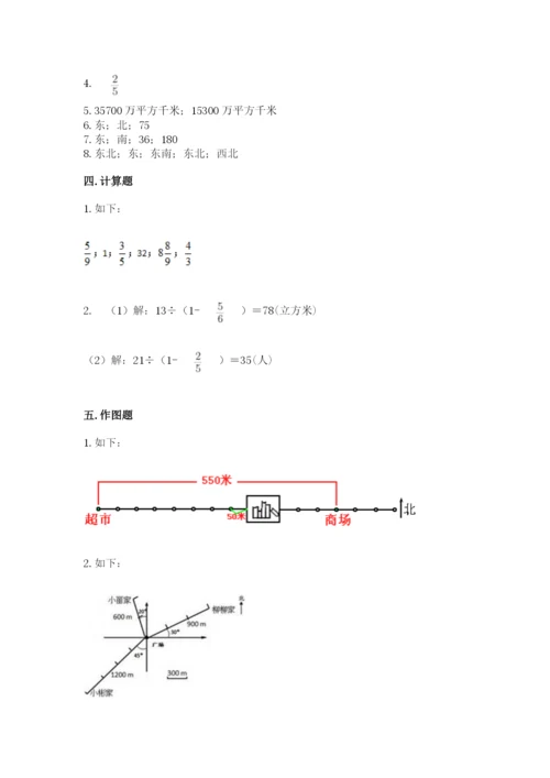 人教版六年级上册数学 期中测试卷【易错题】.docx