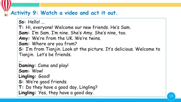 Unit 1 Let's be friends! 第2课时课件（共22张PPT）