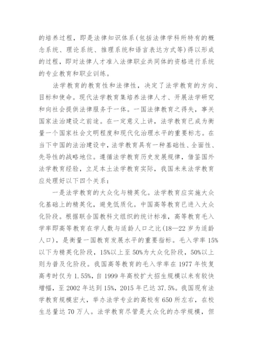 法学教育发展的历史轨迹论文.docx