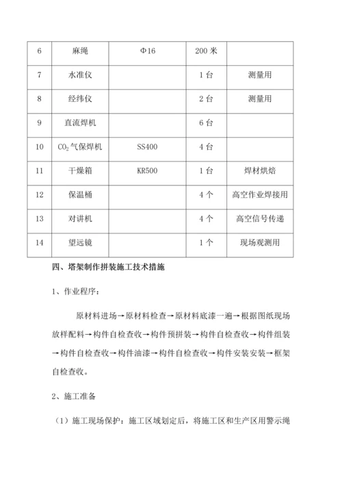 烟囱塔架施工方案.docx